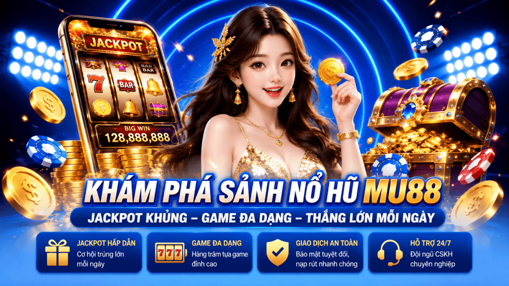 Nổ Hũ MU88 – Quay Hũ Jackpot Đa Dạng, Dễ Chơi Và Hấp Dẫn