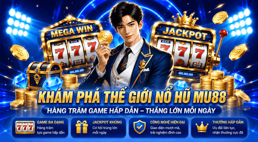 KHÁM PHÁ THẾ GIỚI NỔ HŨ MU88,HÀNG TRĂM GAME HẤP DẪN – THẮNG LỚN MỖI NGÀY
